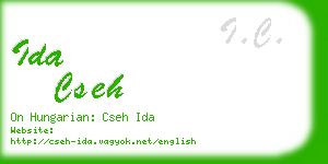 ida cseh business card